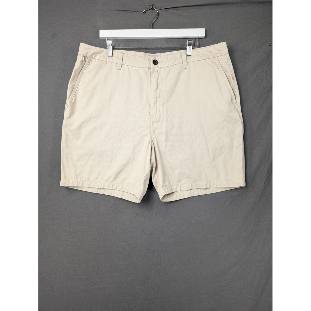 Quiksilver Waterman Collection Mens Chino Shorts Tan Size 38 Casual Classic 6288